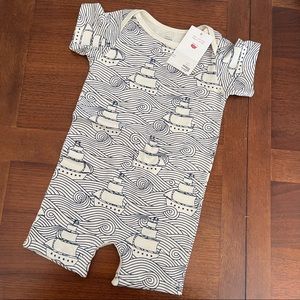 Winter Water Factory Blue High Seas Romper - 12 months - NWT